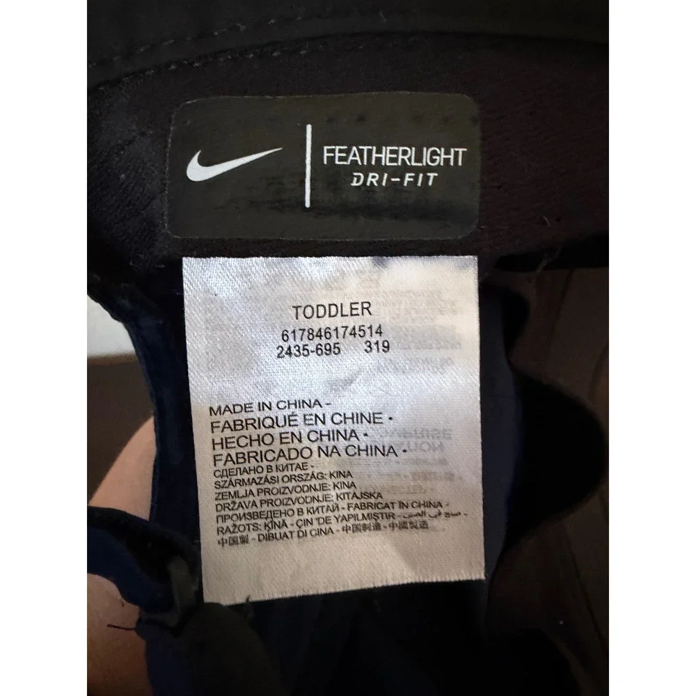 Nike Featherlight Dri-FIT Toddler Hat Navy Blue Adjustable Performance Cap